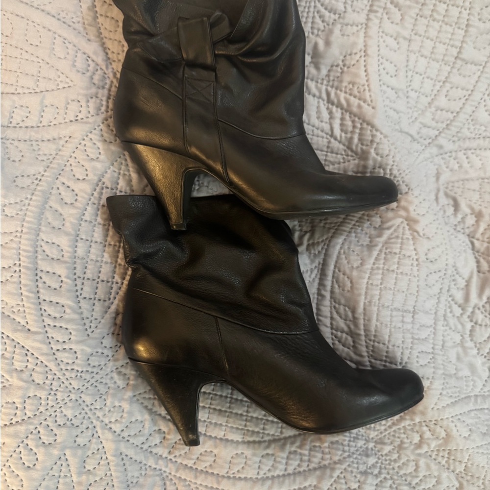 Steve Madden Black Heeled Boots